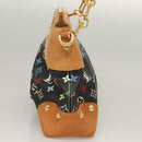 LOUIS VUITTON Monogram Multicolor Judy MM Bag 2Way Black M40256 LV Auth 127563V-4