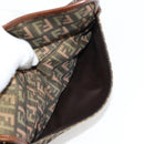 FENDI Zucchino Canvas Pouch Khaki Auth 127566V-14