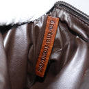 FENDI Zucchino Canvas Pouch Khaki Auth 127566V-20