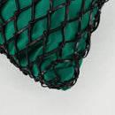 PRADA Chain Shoulder Bag Satin Green Auth 127567M-17