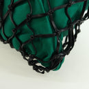 PRADA Chain Shoulder Bag Satin Green Auth 127567M-17