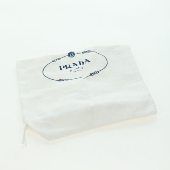 PRADA Chain Shoulder Bag Satin Green Auth 127567M
