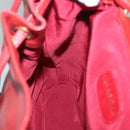 CHANEL Caviar Skin Backpack Caviar Skin Red Gold CC Auth 127574-17