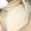 CHANEL Matelasse Chain Shoulder Bag Lamb Skin Beige Gold CC Auth 127575-21