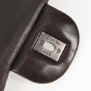 CHANEL Big Matelasse Chain Shoulder Bag Lamb Skin Brown CC Auth 127578SM-16