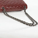 CHANEL Big Matelasse Chain Shoulder Bag Lamb Skin Brown CC Auth 127578SM-7