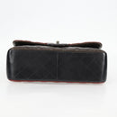 CHANEL Big Matelasse Chain Shoulder Bag Lamb Skin Brown CC Auth 127578SM-9