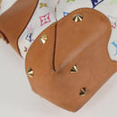 LOUIS VUITTON Monogram Multicolor Judy MM Bag 2Way White M40255 LV Auth 127584V-14