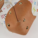 LOUIS VUITTON Monogram Multicolor Judy MM Bag 2Way White M40255 LV Auth 127584V-15