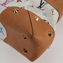 LOUIS VUITTON Monogram Multicolor Judy MM Bag 2Way White M40255 LV Auth 127584V-16