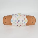 LOUIS VUITTON Monogram Multicolor Judy MM Bag 2Way White M40255 LV Auth 127584V-5