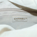 CHANEL Matelasse Shoulder Bag Wool Gray Gold CC Auth 127587V-18