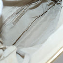 CHANEL Matelasse Shoulder Bag Wool Gray Gold CC Auth 127587V-11