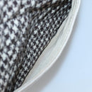 CHANEL Matelasse Shoulder Bag Wool Gray Gold CC Auth 127587V-24