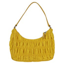 PRADA Accessory Pouch Nylon Yellow Silver Auth 127600V-2