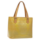 LOUIS VUITTON Monogram Vernis Houston Hand Bag Gris M91053 LV Auth 127603-1