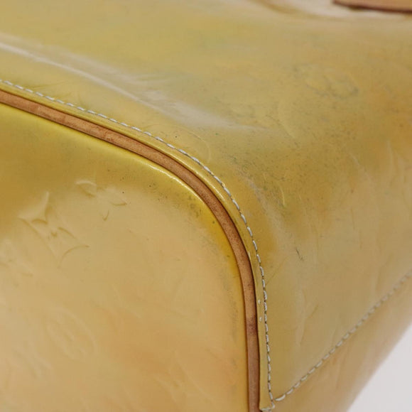 LOUIS VUITTON Monogram Vernis Houston Hand Bag Gris M91053 LV Auth 127603