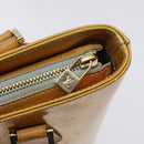 LOUIS VUITTON Monogram Vernis Houston Hand Bag Gris M91053 LV Auth 127603-18