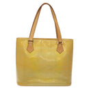 LOUIS VUITTON Monogram Vernis Houston Hand Bag Gris M91053 LV Auth 127603-13