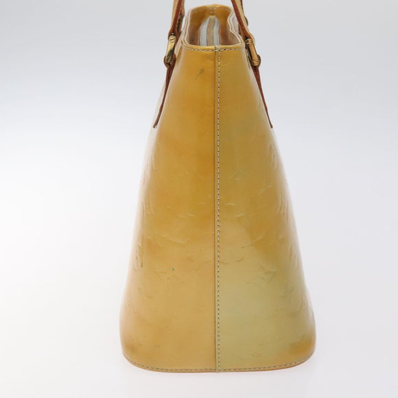 LOUIS VUITTON Monogram Vernis Houston Hand Bag Gris M91053 LV Auth 127603