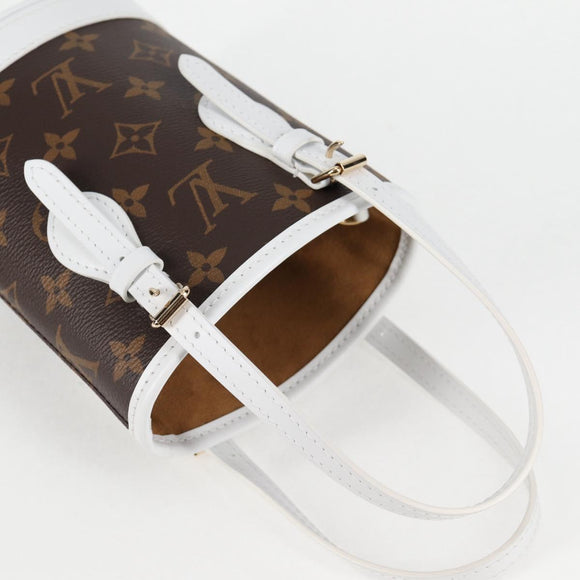 LOUIS VUITTON Monogram Nano Bucket Shoulder Bag M81489 LV Auth 127605M