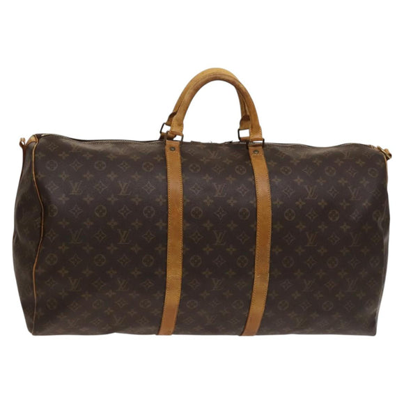LOUIS VUITTON Monogram Keepall Bandouliere 60 Boston Bag M41412 LV Auth 127610