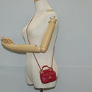 CHANEL Matelasse Chain Shoulder Bag Lamb Skin Pink Gold CC Auth 127614SM-23