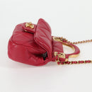 CHANEL Matelasse Chain Shoulder Bag Lamb Skin Pink Gold CC Auth 127614SM-5