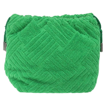 BOTTEGA VENETA Pouch pile Green Auth 127622 - 0