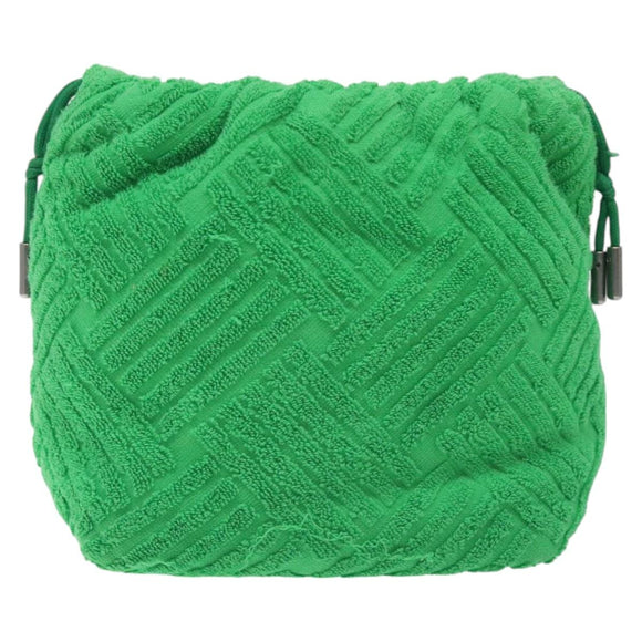 BOTTEGA VENETA Pouch pile Green Auth 127622