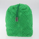 BOTTEGA VENETA Pouch pile Green Auth 127622-4