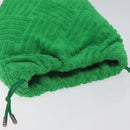 BOTTEGA VENETA Pouch pile Green Auth 127622-6