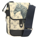 LOUIS VUITTON Monogram Savanna Messenger BB Shoulder Bag Navy M54247 Auth 127639-1