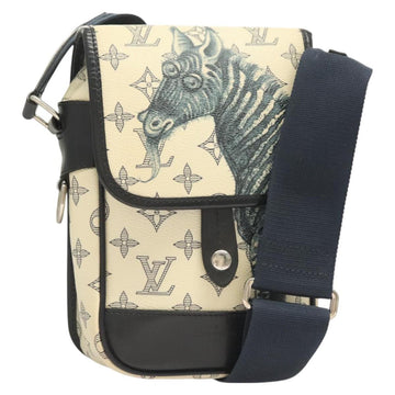 LOUIS VUITTON Monogram Savanna Messenger BB Shoulder Bag Navy M54247 Auth 127639