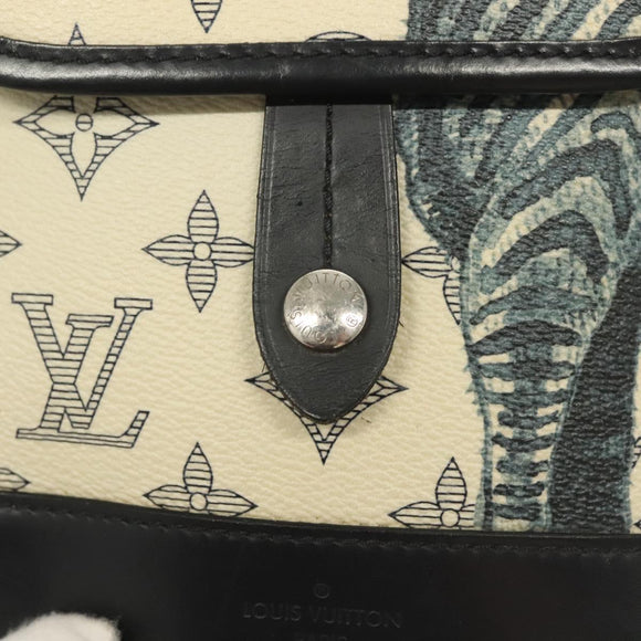 LOUIS VUITTON Monogram Savanna Messenger BB Shoulder Bag Navy M54247 Auth 127639