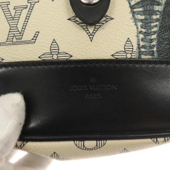 LOUIS VUITTON Monogram Savanna Messenger BB Shoulder Bag Navy M54247 Auth 127639