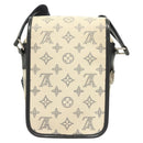 LOUIS VUITTON Monogram Savanna Messenger BB Shoulder Bag Navy M54247 Auth 127639-2