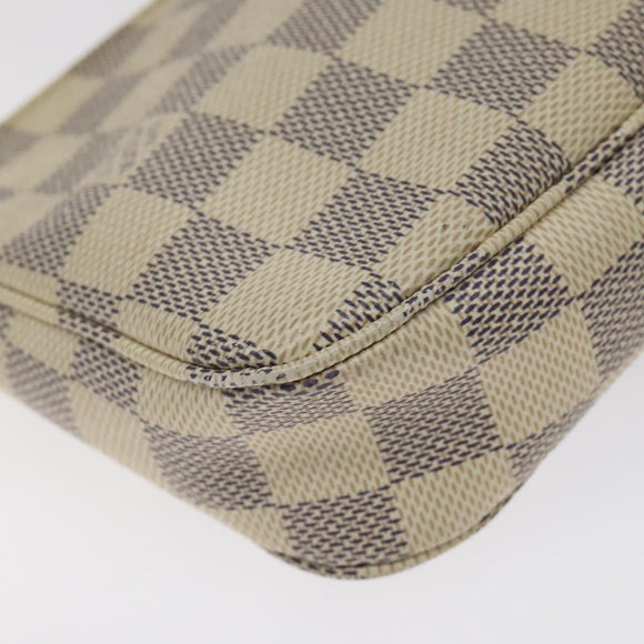 LOUIS VUITTON Damier Azur Pochette Accessoires Pouch N51986 LV Auth 127641