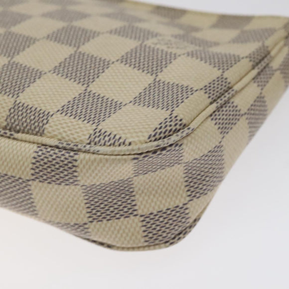 LOUIS VUITTON Damier Azur Pochette Accessoires Pouch N51986 LV Auth 127641