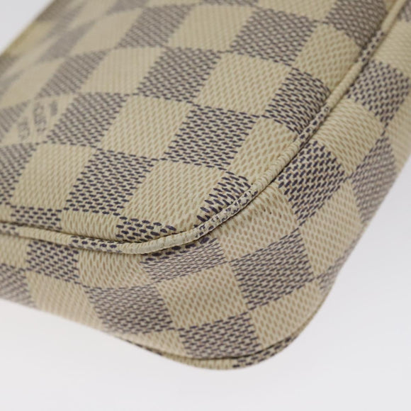 LOUIS VUITTON Damier Azur Pochette Accessoires Pouch N51986 LV Auth 127641
