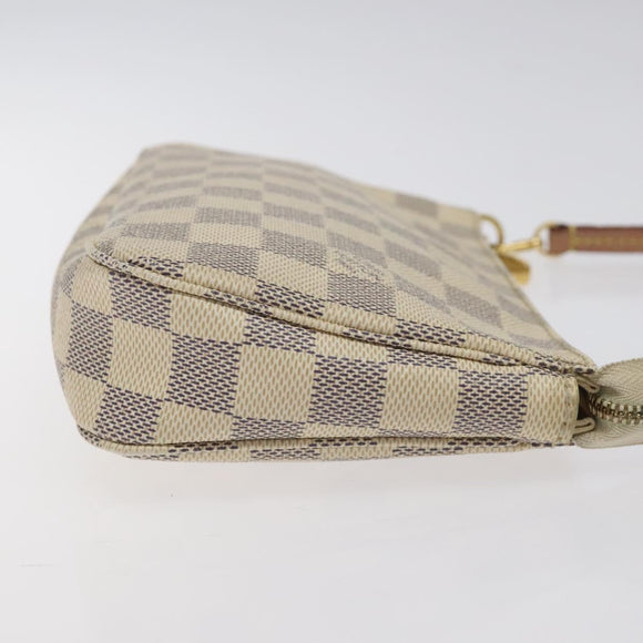 LOUIS VUITTON Damier Azur Pochette Accessoires Pouch N51986 LV Auth 127641