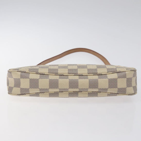 LOUIS VUITTON Damier Azur Pochette Accessoires Pouch N51986 LV Auth 127641