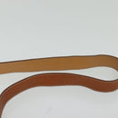 CELINE Macadam Canvas Shoulder Bag PVC Brown Gold Auth 127643-8