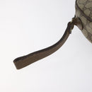 GUCCI GG Supreme Web Sherry Line Bag PVC Beige Brown 89 01 034 Auth 127646-8