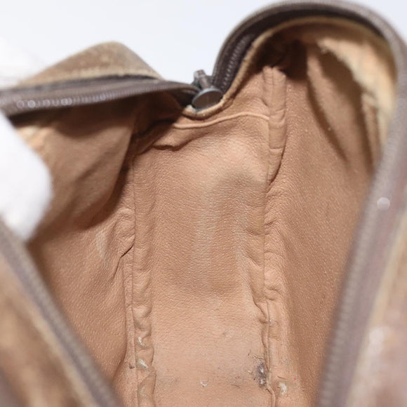 GUCCI GG Supreme Web Sherry Line Bag PVC Beige Brown 89 01 034 Auth 127646