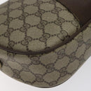 GUCCI GG Supreme Web Sherry Line Bag PVC Beige Brown 89 01 034 Auth 127646-14