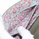 CHANEL Matelasse Chain Shoulder Bag Canvas Green Gold CC Auth 127648M-24