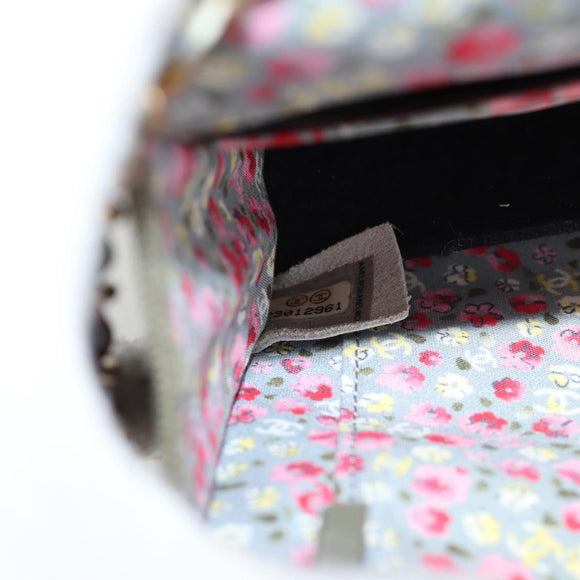 CHANEL Matelasse Chain Shoulder Bag Canvas Green Gold CC Auth 127648M