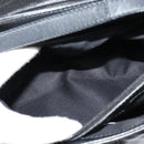 BVLGARI Shoulder Bag Leather Black Gold Auth 127655-20