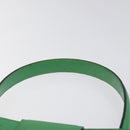 CELINE Hand Bag Leather Green Gold Auth 127658A-8